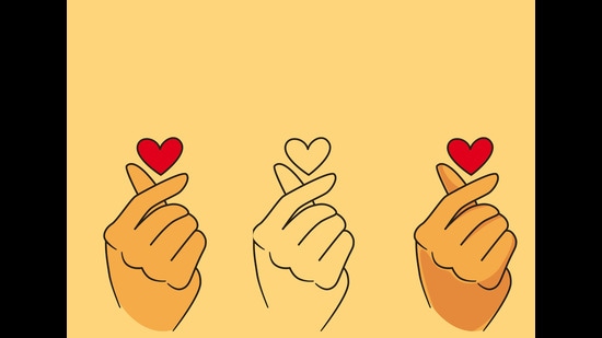 Among many Korean trends that caught interest, the finger heart is a gesture that is the most popular (Shutterstock)