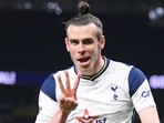 Tottenham's Gareth Bale celebrates after scoring his side's third goal during the English Premier League soccer match between Tottenham and Sheffield United,(AP) Tottenham's Gareth Bale celebrates after scoring his side's third goal during the English Premier League soccer match between Tottenham and Sheffield United,(AP)