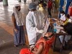 With 59,448 samples being examined in the last 24 hours, the number of tests in MP crossed 79.28 lakh.(PTI file photo) With 59,448 samples being examined in the last 24 hours, the number of tests in MP crossed 79.28 lakh.(PTI file photo)