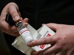 This picture shows a vial of Remdesivir as parcels of vaccines. This picture shows a vial of Remdesivir as parcels of vaccines.