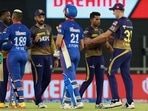 DC and KKR players during the IPL 2021 match no. 25(IPL)