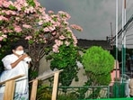 West Bengal chief minister Mamata Banerjee addresses supporters in Kolkata after her party’s victory in the assembly polls (PTI Photo)(PTI) West Bengal chief minister Mamata Banerjee addresses supporters in Kolkata after her party’s victory in the assembly polls (PTI Photo)(PTI)
