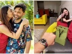 Rahul Vaidya got a sweet present from Disha Parmar before leaving for Cape Town for Khatron Ke Khiladi 11. Rahul Vaidya got a sweet present from Disha Parmar before leaving for Cape Town for Khatron Ke Khiladi 11.