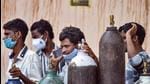 Delhi has been facing an acute shortage of liquid medical oxygen which is critical to the treatment of Covid-19 patients battling severe symptoms. (PTI) Delhi has been facing an acute shortage of liquid medical oxygen which is critical to the treatment of Covid-19 patients battling severe symptoms. (PTI)
