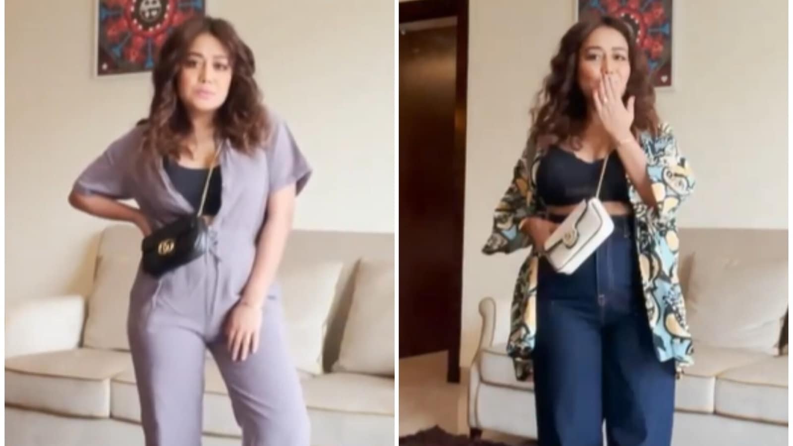 Neha Kakkar Xvideo Com - Neha Kakkar models different outfits in new video, asks 'which Nehu you  love more?' - Hindustan Times