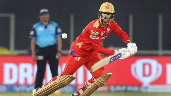 Mayank Agarwal plays a shot during match 29 of the Indian Premier League 2021 between the Punjab Kings and the Delhi Capitals. (PTI) Mayank Agarwal plays a shot during match 29 of the Indian Premier League 2021 between the Punjab Kings and the Delhi Capitals. (PTI)