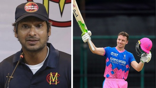 Kumar Sangakkara and Jos Buttler. (AP/IPL)