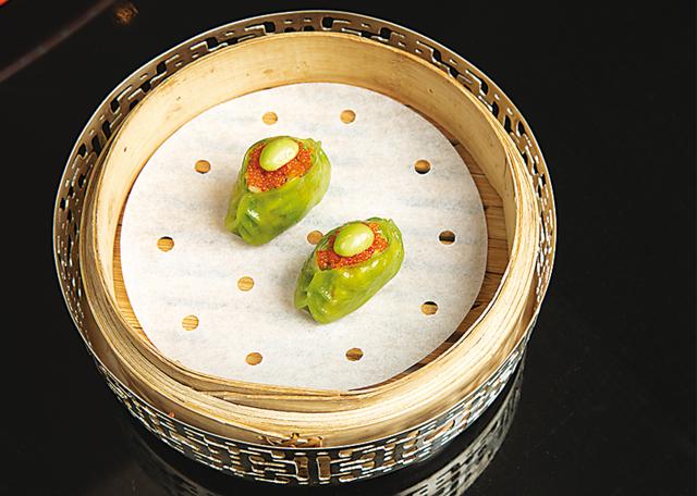 Wong’s signature edamame dumplings Wong’s signature edamame dumplings