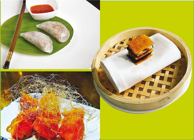 Chef Wong says his favourite Chinese delicacies are dim sum (above ); his version of candied sweet potato (below) Chef Wong says his favourite Chinese delicacies are dim sum (above ); his version of candied sweet potato (below)