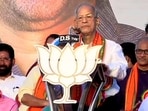 Metro Man E Sreedharan, drafted by the BJP late in the day (he joined the party three weeks before the election) and projected as the chief ministerial candidate did not help the party’s chances.(ANI Photo)
