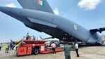 The C-17 is the only aircraft currently being used to ferry containers from abroad. (ANI Photo) The C-17 is the only aircraft currently being used to ferry containers from abroad. (ANI Photo)