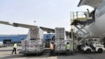 Fourth consignment of medical supplies containing 60 ventilators arrives from the United Kingdom, at Indira Gandhi international airport in New Delhi on Monday.(PTI) Fourth consignment of medical supplies containing 60 ventilators arrives from the United Kingdom, at Indira Gandhi international airport in New Delhi on Monday.(PTI)