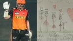 David Warner and his children's note after IPL 2021 was suspended. David Warner and his children's note after IPL 2021 was suspended.