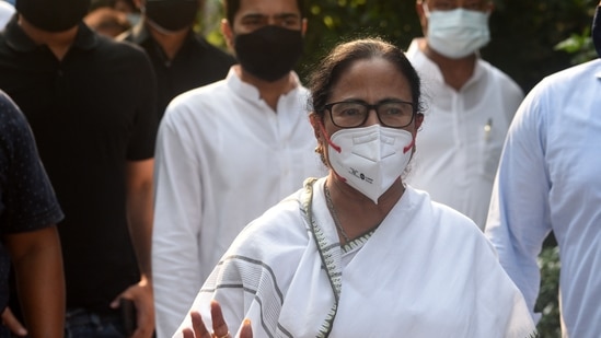 Some TMC leaders said Mamata doesn’t have the “political baggage” of the Congress even as her roots had been in the party. (Photo by Samir Jana/Hindustan Times)(Samir Jana/HT Photo)