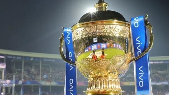 File photo of IPL trophy.(BCCI photo)