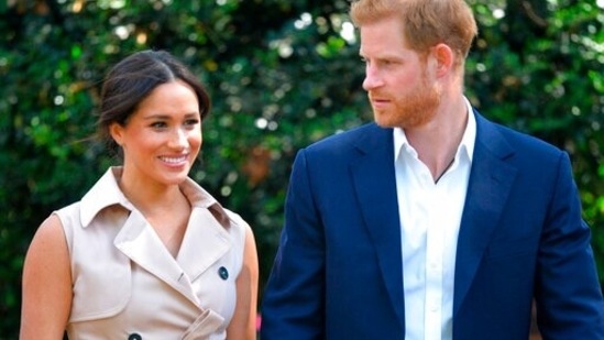 Britain's Prince Harry and Meghan Markle (AP)