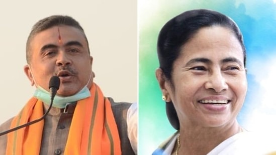 Suvendu Adhikari deafeated Mamata Banerjee with a thin margin in Nandigram (File photo) Suvendu Adhikari deafeated Mamata Banerjee with a thin margin in Nandigram (File photo)