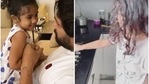 Allu Arjun with his daughter Arha. Allu Arjun with his daughter Arha.