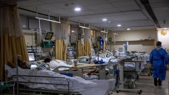 Covid patients inside the ICU ward at Holy Family Hospital in New Delhi on April 29. (File photo) Covid patients inside the ICU ward at Holy Family Hospital in New Delhi on April 29. (File photo)