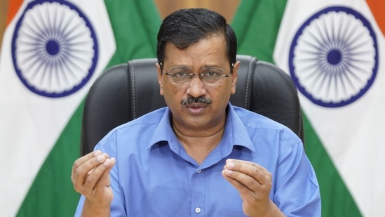 Arvind Kejriwal on Wednesday also expressed concerns over the issue of oxygen shortage (HT PHOTO) Arvind Kejriwal on Wednesday also expressed concerns over the issue of oxygen shortage (HT PHOTO)