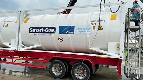 Representational: The managing director of the UAE-based company said that since March, they have been exporting these cylinders in multiple containers to Port Mundra in Gujarat (ANI)