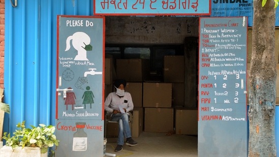 A view of the Punjab state vaccine store in Sector 24, Chandigarh on May 4. Both Punjab and Haryana reported a drop in vaccination in the past few days as compared to the last fortnight of April due to supply constraints.(Ravi Kumar / HT Photo)