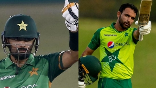 Pakistan Babar Azam and Fakhar Zaman (right). (HT Photo) Pakistan Babar Azam and Fakhar Zaman (right). (HT Photo)