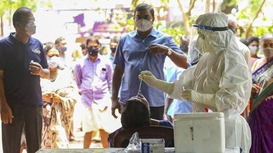 Kerala on Wednesday logged over 41,000 coronavirus cases. (PTI PHOTO.)(HT_PRINT) Kerala on Wednesday logged over 41,000 coronavirus cases. (PTI PHOTO.)(HT_PRINT)