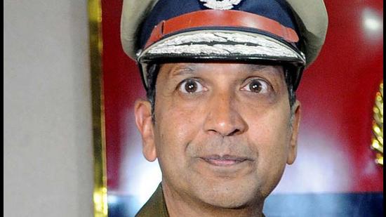 Punjab DGP Dinkar Gupta ordered after a video of the incident went viral on social media and led to outrage among twitter users (HT file)