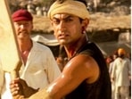 Chris Pratt (L) and Aamir Khan, in Lagaan (R). Chris Pratt (L) and Aamir Khan, in Lagaan (R).