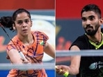 Saina Nehwal (L), Kidambi Srikanth (R)(HT Collage) Saina Nehwal (L), Kidambi Srikanth (R)(HT Collage)