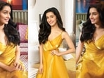 Shraddha Kapoor looks like a summer dream in yellow organza spaghetti wrap dress