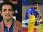 Sonu Sood was prompt to reply to Suresh Raina's emergency. (Getty/PTI) Sonu Sood was prompt to reply to Suresh Raina's emergency. (Getty/PTI)
