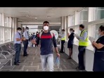 The image shows the medical team walking down the aisle toward the aircraft to Delhi.(Twitter/@vijayshekhar) The image shows the medical team walking down the aisle toward the aircraft to Delhi.(Twitter/@vijayshekhar)