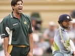 Wasim Akram and Sachin Tendulkar. 