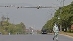 A deserted road in Pakistan's capital Islamabad A deserted road in Pakistan's capital Islamabad