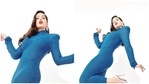 Nora Fatehi in blue bodycon dress(Instagram/norafatehi ) Nora Fatehi in blue bodycon dress(Instagram/norafatehi )