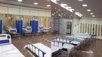 Noida Covid-19 update: The 50-bed hospital is coming up in the stadium in Sector 21 of the city, the Authority said. (Photo via ANI) Noida Covid-19 update: The 50-bed hospital is coming up in the stadium in Sector 21 of the city, the Authority said. (Photo via ANI)