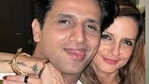 Aly Goni's brother Arslan Goni poses with Sussanne Khan. Aly Goni's brother Arslan Goni poses with Sussanne Khan.