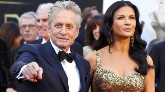 Catherine Zeta Jones and Michael Douglas have two children Dylan and Carys together.(Reuters)
