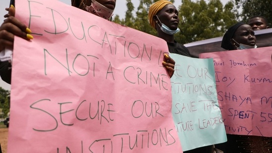 Gunmen took 39 students from the Federal College of Forestry Mechanization in northwest Nigeria on March 11 and previously released 10 of them. (AFP) Gunmen took 39 students from the Federal College of Forestry Mechanization in northwest Nigeria on March 11 and previously released 10 of them. (AFP)
