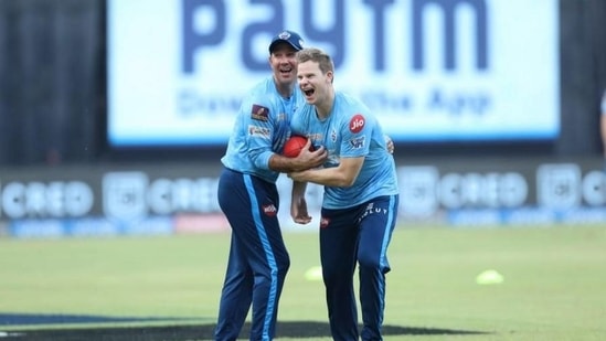 DC coach Ricky Ponting with batsman Steve Smith(Twitter) DC coach Ricky Ponting with batsman Steve Smith(Twitter)