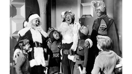 The comedy has a hilarious premise: Baby Martians deserve a little fun after growing up in the rigid Mars society that allows no creativity or freedom of thought. So Santa is kidnapped from Earth to give baby Martians some presents. This is the first time that audiences knew of (and saw) a Mrs Claus. Sadly, the film is terrible. It shows up often in worst-move lists.
