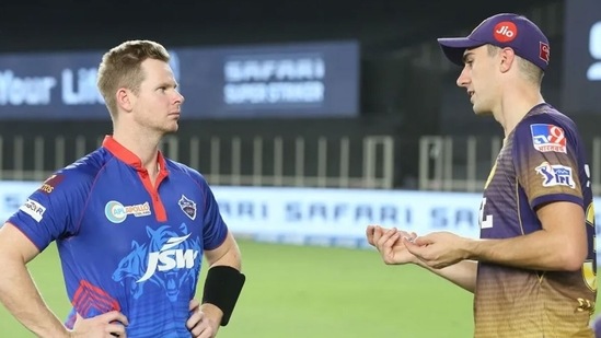 Steve Smith (L) and Pat Cummins have a word. (BCCI) Steve Smith (L) and Pat Cummins have a word. (BCCI)