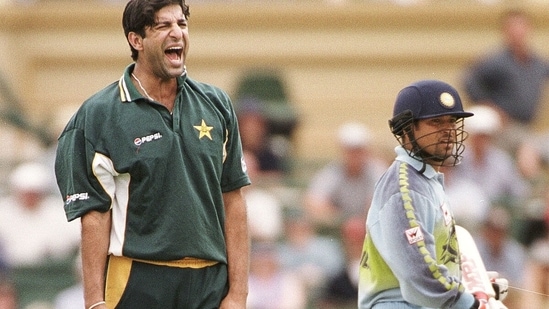 Wasim Akram and Sachin Tendulkar. (Getty Images) Wasim Akram and Sachin Tendulkar. (Getty Images)