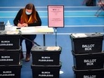 Ballot boxes arrive for counting votes for the Welsh Parliamentary Elections at the Cardiff House of Sport, Cardiff, Wales.(AP) Ballot boxes arrive for counting votes for the Welsh Parliamentary Elections at the Cardiff House of Sport, Cardiff, Wales.(AP)