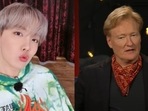 BTS member J-Hope apologises to Conan O'Brien after calling him 'curtain'. BTS member J-Hope apologises to Conan O'Brien after calling him 'curtain'.