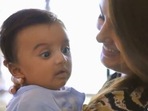Anita Hassanandani with her son Aarav.