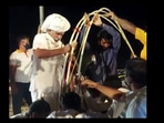 During the stuck period, the child was given oxygen with the help of the oxygen cylinder through a pipeline.(ANI) During the stuck period, the child was given oxygen with the help of the oxygen cylinder through a pipeline.(ANI)