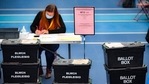 Ballot boxes arrive for counting votes for the Welsh Parliamentary Elections at the Cardiff House of Sport, Cardiff, Wales.(AP) Ballot boxes arrive for counting votes for the Welsh Parliamentary Elections at the Cardiff House of Sport, Cardiff, Wales.(AP)